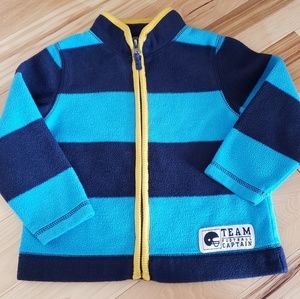 Boys size 24months Carters zip-up fleece
